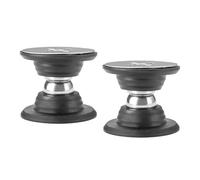 2 topes de puerta con potente imán succión for para Suelo(Black)