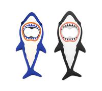 2 Uds Abridor De Botellas Con Forma De Tiburón Abridor De Botellas Magnético Abridor De Botellas Creativo Abridor De Botellas Portátil Herramientas De Cocina (Negro, Azul)