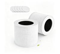 2 Uds Filtro HEPA 3 en 1 Repuesto 14.7x12.5 cm Compatible Levoit Core Mini | Carbón activado elimina olores, prefiltro captura polvo, almohadillas aromáticas, Core Mini-P Mini-RF alérgicos sin holguras