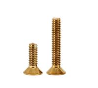 2 Uds M4 M5 M6 M8 Titanio Oro 304 Acero Inoxidable Plano Hexagonal Cabeza Avellanada Tornillo Máquina Perno(M4x20mm-2pcs)