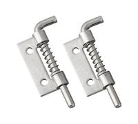2 uds pestillos con resorte pestillo cerrojo grapa cerradura de puerta bisagras de gabinete de puerta(M Right)