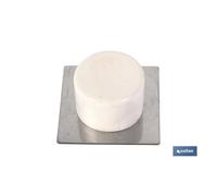 2 uds tope adhesivo base inox beige 40 x 40 caja 12 unid.
