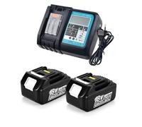 2 unidades BL1850B 5,0Ah batería de repuesto para Makita 18V batería y cargador DC18RC