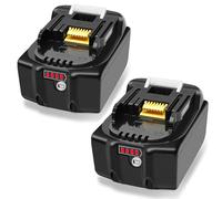 2 unidades BL1860B 18 V 6,0 Ah 6000 mAh BL1850B baterías de herramientas compatibles con Makita 18 V batería 6 Ah para Makita DDF482Z DDF484Z DDF485Z DDF487Z DDF489Z, sierra de cadena con batería