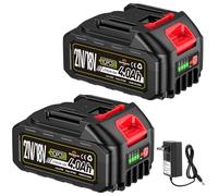 2 unidades de 21 V y 4,0 Ah para cortasetos, cortacésped, soplador de hojas, desbrozadora, limpiador de alta presión, cortadora de césped, batería de repuesto para Makita 18 V