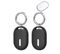 2 unidades de fundas para Xiaomi Smart Tag Localizador de llaves, yystao Funda de silicona compatible con Xiaomi Smart Tag Incluye cordón (negro)