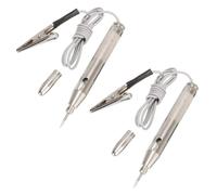2 unidades de probador de voltaje para coche con pinza de cocodrilo y cable de 65 cm, lámpara de prueba para coche, 12 V, comprobador de voltaje portátil de 12 V, para coche, moto, barco, herramienta