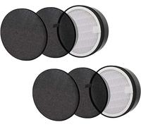 (2 unidades) Filtro de aire HEPA verdadero con reemplazo de prefiltro de carbono compatible con purificadores de aire Levoit LV-H132. Comparado con la parte LV-H132-RF, 7.5 x 2.4 x 7.5 pulgadas