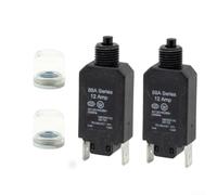2 unidades para 8a Disyuntor térmico para protección del motor | Interruptor de protección de sobrecarga AC125/250 V CC, 50 V, acción rápida para transformadores, rectificadores y cargadores
