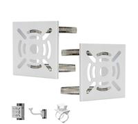 2 unids universal vertical poste montaje adaptador con 8 bucles montaje en pared soporte de bucle para CCTV cámara de seguridad PTZ domo