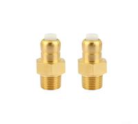 2 válvulas de liberación de calor de latón para lavadora a presión, válvula de alivio térmico 145F con NPT de 1/4, protección automática contra sobrecalentamiento para Karcher para máquinas de