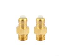 2 válvulas de liberación de calor de latón para lavadora a presión, válvula de alivio térmico 145F con NPT de 1/4, protección automática contra sobrecalentamiento para Karcher para máquinas de