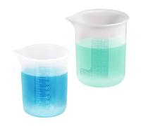 2 vasos medidores de silicona 100 ml + 150 ml, dosificador de detergente, taza medidora de detergente reutilizable, bola dosificadora líquida, vaso mezclador antiadherente con escala para cocina