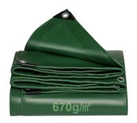 2 x 5m Lona con Ojales, 670 g/m² PVC Impermeable y Resistente al desgarro - Lona Universal para Camiones, Piscina, Muebles de jardín de Madera - Cubierta, Lona Protectora, Lona de Tela