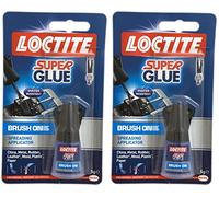 2 x Loctite inmediato Super pegamento adhesivo de propagación fácil cepillo aplicador 5 G