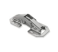 2 x SO-TECH® Bisagra para Atornillar sobre el Frente Mueble 77,4 x 32,8 mm Bisagra de Mueble con Muelle