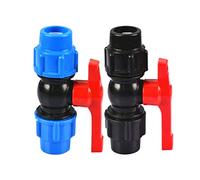 20/25 / a 32/40/50 63mm de plástico del tubo agua rápida la válvula conector PE Accesorios Válvulas bola Control de gasóleo agua(63mm,Blauw)