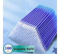 20/30/40/50/100 unids/set bolígrafo de Gel de 0,5mm juego de varillas de repuesto borrables tinta azul negra Shool mango lavable suministros de papelería de escritura