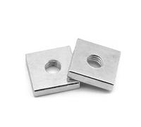 20/40 unids/lote M3 M4 M5 M6 tuerca cuadrada acero al carbono galvanizado Zinc plateado bloque cuadrangular fino Compatible con Prusa MK3 DIN562(20pcs,M6x11x11x4mm)