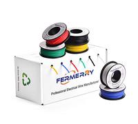 20 AWG Cable sólido Bobinas Kit PVC 0.5mm² 25 pies cada uno 6 colores 7.62 metros Fermerry