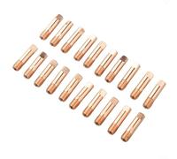 20 boquillas de soldadura de cobre para MB-15AK MIG/MAG, punta de contacto de 0.6/0.8/0.9/1.0/1.2 mm, alta conductividad, alimentación de alambre suave, aleación duradera, fácil montaje (0.8 mm)