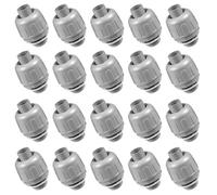 20 conectores herméticos multiusos de nailon para conductos eléctricos con diseños rectos de 180 grados, accesorios eléctricos flexibles