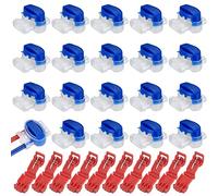 20 Pcs Conector de Cables, Conectores Bloques de Terminales Rellenas de Gel para Cable Eléctrico Robot Cortacéspedes Automower Cortadores Automaticos Accesorios, con 10 Conectores de Terminal