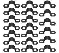 20 Pcs U-abrazaderas Metalicas para Tubos, Ø 26mm Abrazaderas para Tubos en Forma de U Abrazadera Tubo, U Soportes Abrazadera Metalica para Fijación de Tuberías de Agua de Gas