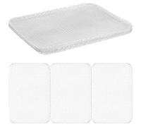 20 Piezas Alfombrilla de Malla para Barbacoa Desechable de | Plata, Bordes Lisos sin Rebabas, Malla Equilibrada, para Verduras y Pescado en Senderismo o Camping al Aire Libre