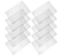 20 Piezas Carpeta de Plástico A6 6 Agujeros, de Recambio | Fundas Transparentes para Contenido y Tarjetas, Plástico, Organización Clara, Fácil Reordenación