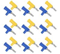 20 Piezas Conector Banana Aislado de 4mm Estilo Pistola