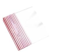 20 piezas de carpetas transparentes for documentos, con varilla gruesa, tamaño A4, for papel prueba, bolsa almacenamiento clip, organizador oficina, suministros para Documentos(Pink)
