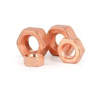 20 piezas M3-0.5 Cobre Tuerca hexagonal, tuerca de bloqueo