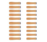 20 Piezas Mango de Lima de Madera Pequeño con Anillo Metálico | Hierro y Madera, Instalación Fácil, Agarre Antideslizante, Precisión Mejorada para Carpintería
