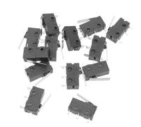 20 Piezas Microinterruptor de Límite 5a 125/250v Palanca Larga | Plástico, Montaje en Panel Orificios, Reutilizable hasta 500000 Usos, para Electrónica y Control