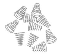 20 Piezas Muelle Cónico para Compartimento Aaa de Linterna | Acero Inoxidable, Diseño Torre Contactos Positivo y Negativo, Presión Estable y Elasticidad Constante
