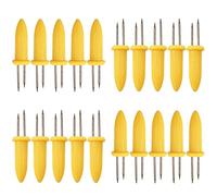 20 Piezas Pinchos para Mazorcas de Maíz, Brochetas de Mazorcas de Maíz de Acero Inoxidable, Soportes de Mazorcas de Maíz para Barbacoa/Picnic/Cámping/Festival