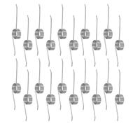 20 Piezas Resorte de Torsión Metálico, 5 Espiras 150° | Diámetro Alambre 0,6mm, Acabado Plata, para Bisagras y Mantenimiento Doméstico