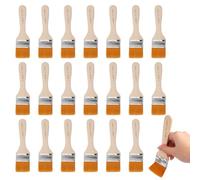 20 Piezas Set Brochas Pintor Plana Pintura, 4 cm Brocha Pinceles Pintura