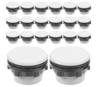 20 Piezas Tapón de Plástico, Orificio Pulsador 0,59 Pulgadas | Cubierta Ciega Modular, Inserto Circular de Montaje, Protección contra Polvo y Humedad, para Uso Técnico