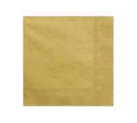 20 Servilletas 33 x 33 cm GOLD Metallic//Decorar Napkins Ornament mesa boda Comunión