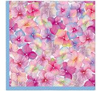20 servilletas de flores, jardín y naturaleza, innumerables flores pequeñas como decoración de mesa. Servilletas de papel con diseño. También para decoupage y decoupage y decoupage, 33 x 33 cm