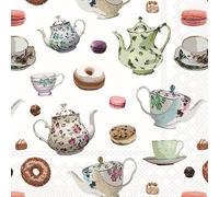 20 servilletas de papel Ambiente clásicas para decoración de mesa vintage con motivos también para fiestas o decoupage, 33 x 33 cm