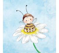 20 servilletas de papel Ambiente con diseño de abejas, decoración de mesa, también para fiestas o decoupage, 33 x 33 cm