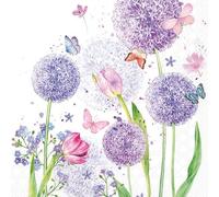20 servilletas de papel Ambiente con diseño de flores para decoración de mesa, también para fiestas o decoupage, 33 x 33 cm