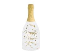 20 servilletas de papel botella Happy New Year 14,5 x 12 cm