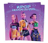 20 servilletas K-pop Demon Hunters de papel de 33 x 33 cm, decoración de fiesta de cumpleaños, mesa, para niños