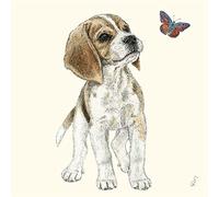 20 servilletas para decoración de mesa, diseño de perro pequeño, 33 x 33 cm