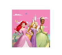 Procos Servilletas de princesa Disney de 33 x 33 cm, 2 capas, paquete de 20, FSC, cumpleaños, fiesta temática