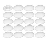 20 Tapas de plástico para Tornillos de 4 x 2,7 x 11,8 mm, protección Universal para Muebles, Color Blanco